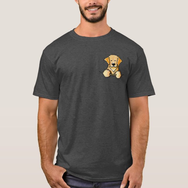 T-shirt rétrificateur doré KiniArt Pocket (Devant)