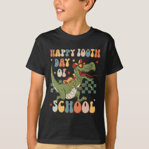 T-shirt Rétro 100ème Jour De L'École 100 Jours De Mange D'