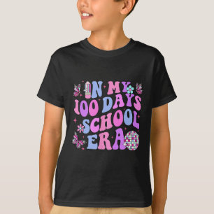 T-shirt Rétro 100ème Jour De L'École Enseignant Enfant 100