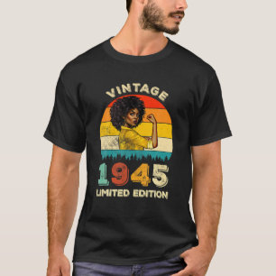T-shirt Retro 1945 77e anniversaire fort Africain-Américai