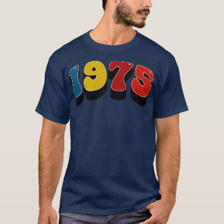 T-shirt Retro 1975 Année de naissance