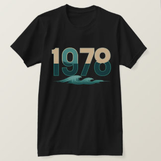T-shirt Retro 1978 Ocean Wave Graphic Tee