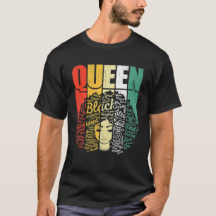T-shirt Retro 19ème Reine Melanin Fête des Mères Femmes