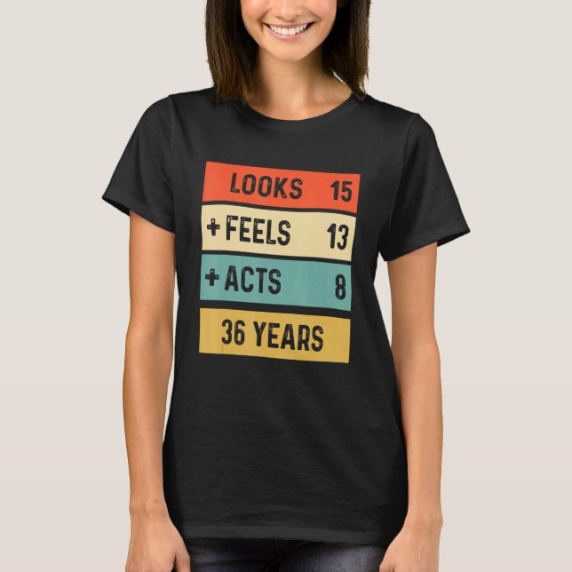 T-shirt Rétro 36e anniversaire 36 ans né en 1986 (Devant)