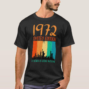 T-shirt Retro 50e anniversaire 1972 50 ans d'être Awesom