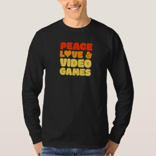 T-shirt Retro 60s les années 70 Joueur Jeux Vidéo Streamer