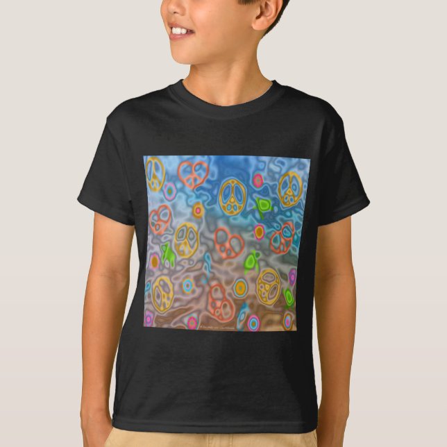 T-shirt Retro 60s paisible Vêtements de vie océanique Cade (Devant)