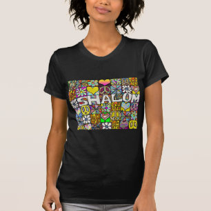 T-shirt Retro 60s Psychedélique Shalom LOVE Vêtements Cade