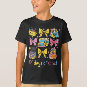 T-shirt Rétro 67 Jours D'école Crayon Pastel Étudiant