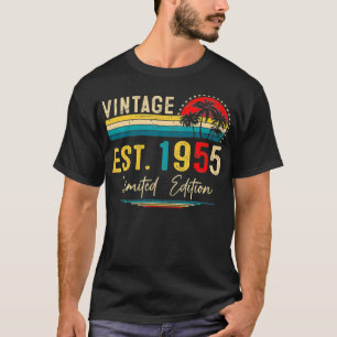 T-shirt Retro 67e fête d'anniversaire Vintage Né en 1955 6
