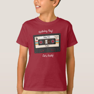 T-shirt Retro 80's 90's Cassette Musique Anniversaire