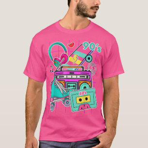 T-shirt Retro 80's 90's Party Elements - Pop Art - Music C