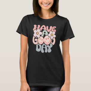 T-shirt Retro 80s Happy Leopard Smile Face Avoir Une Bonne