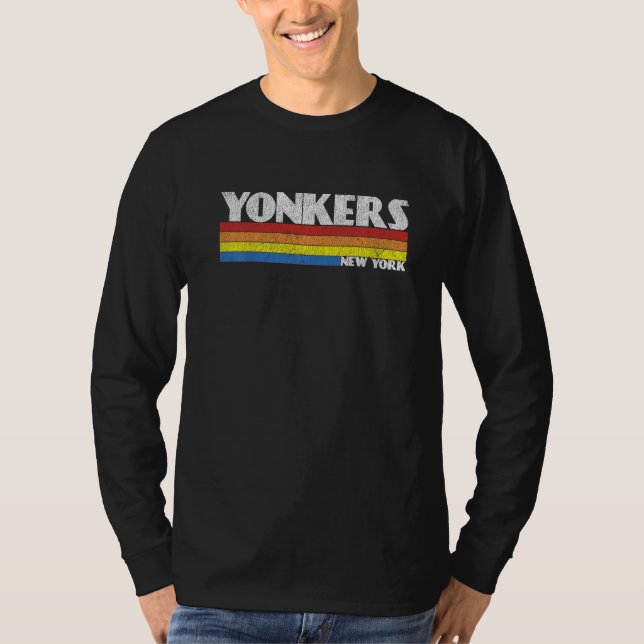 T-shirt Retro 80s Yonkers New York NY Souvenir   (Devant)