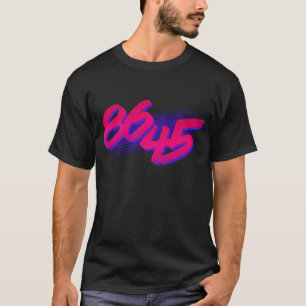 T-shirt Retro 86 45 Empêchez Trump Anti-Trump