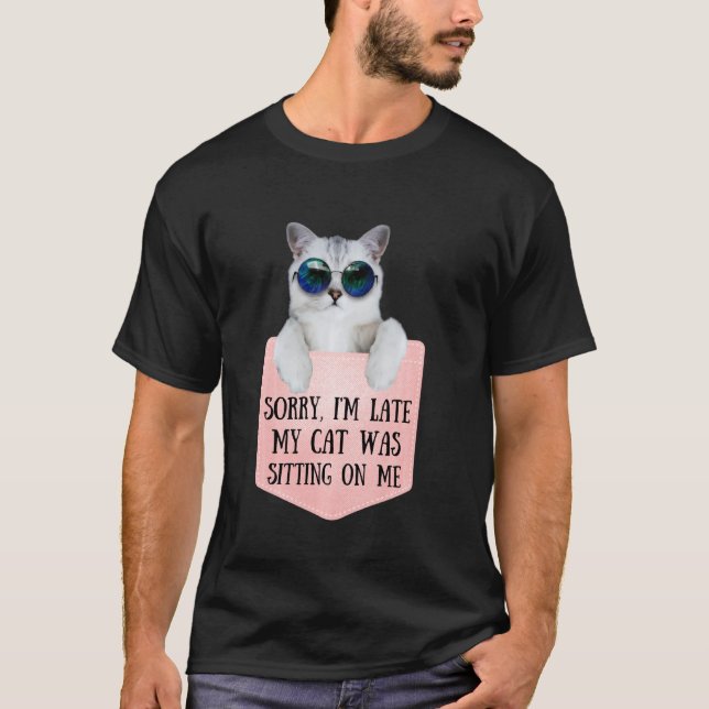 T-shirt Retro 90s Chat Tee - shirts Désolé Je suis en reta (Devant)