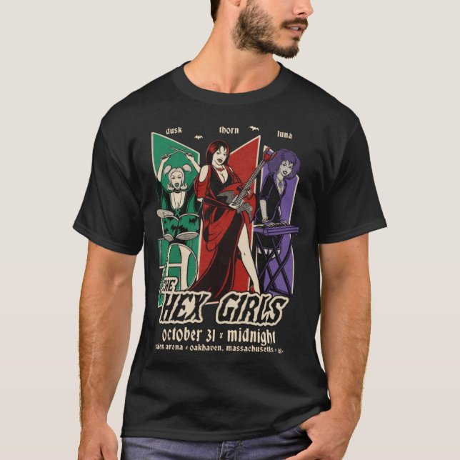 T-shirt Retro 90s Spooky girl retro (Devant)
