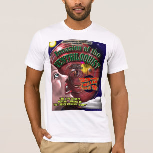 T-shirt Rétro affiche de film de Sifi de ventriloque