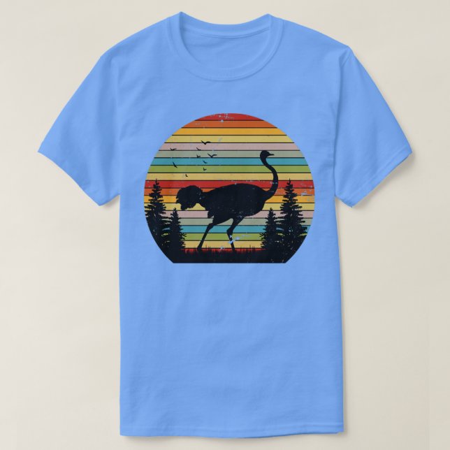 T-shirt Retro Africa Ostrich (Design devant)