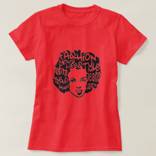 T-shirt rétro Afro
