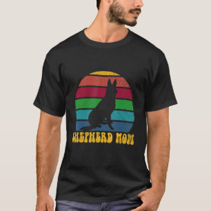 T-shirt Retro Allemand Berger Maman Chien Mère Animal de c