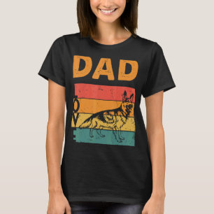 T-shirt Retro Allemand Berger Papa Gsd Daddy Chien Proprié