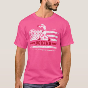 T-shirt Retro American Boxer Apparel Us Flag Boxer Traini