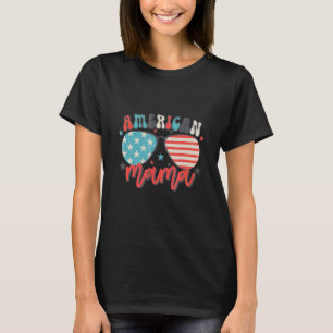 T-shirt Retro American Mama 4 juillet Sublimation Toutes l