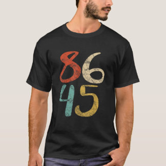 T-shirt Retro Anti Trump T Shirt Impeach Président 45