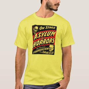T-shirt Rétro asile vintage de monstres de Halloween des