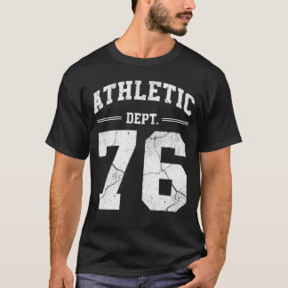 T-shirt Retro Athletic Dept 76 Classic 1976 Birthday
