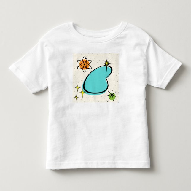 T-shirt Retro Atomic Boomerang et Starbursts (Devant)
