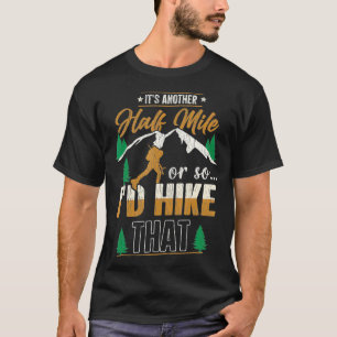 T-shirt Retro Autre Demi-Mile Randonnée Lover Camping Mont