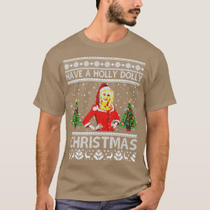 T-shirt Retro Ayez un Holly Dolly Christmas Love Parton Mu