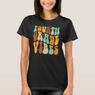 T-shirt Retro Back To School Fourth Grade Vibes First Day