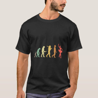 T-shirt Retro Ballet Evolution Cadeau Pour Ballerinas Ball