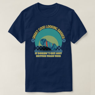 T-shirt Retro barber poteau graphique pour hommes barber m