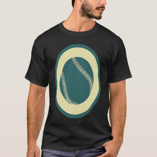 T-shirt Retro Baseball Ball Vintage  Player