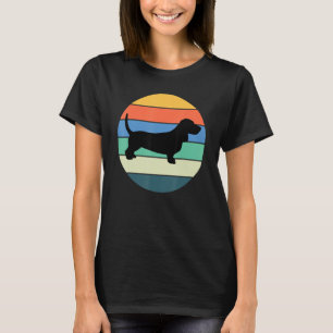 T-shirt Retro Basset Hound Chien Propriétaire Basset Hound