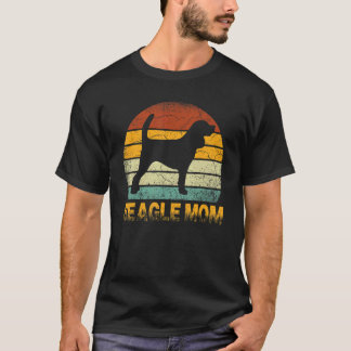 T-shirt Rétro Beagle Maman Doxie Chien Propriétaire Mère A