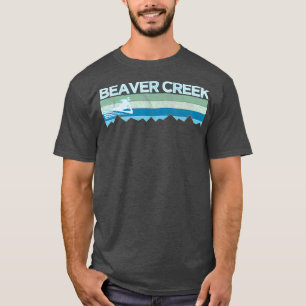 T-shirt Retro Beaver Creek Colorado Distressed Skiing