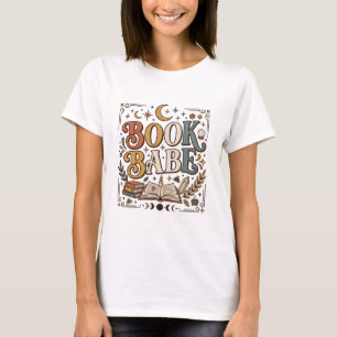 T-shirt Rétro Bébé Livre Mystique Céleste Sorcellerie Livr