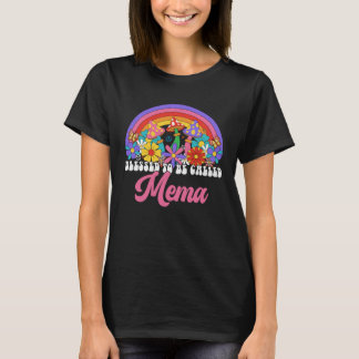 T-shirt Retro Béni D'Être Appelé Mema Rainbow Super Hip