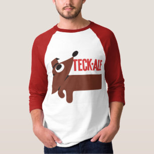 T-shirt Rétro bière anglaise belge de chien de logo de