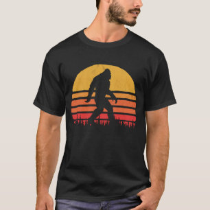 T-shirt Rétro Bigfoot Silhouette Soleil Croire