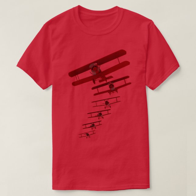 T-shirt Retro Biplane Graphic (Design devant)