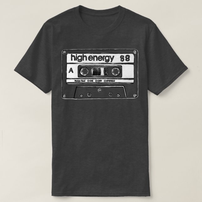 T-shirt Retro Birthday Tape 1988 (Design devant)