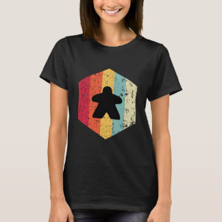 T-shirt Retro Boardgaming Meeple Boardgame