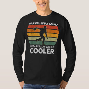 T-shirt Retro Bowling Papa Comme Un Père Régulier Mais Gla