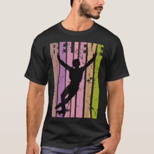 T-shirt Retro Boys Patinage sur glace Patinage artistique 